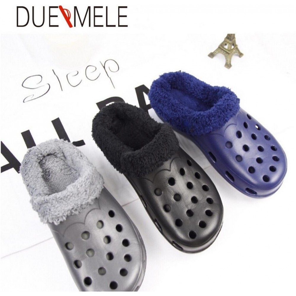 DUEMELE PANTOFOLE UOMO CLOGS PELLICCIA | eBay
