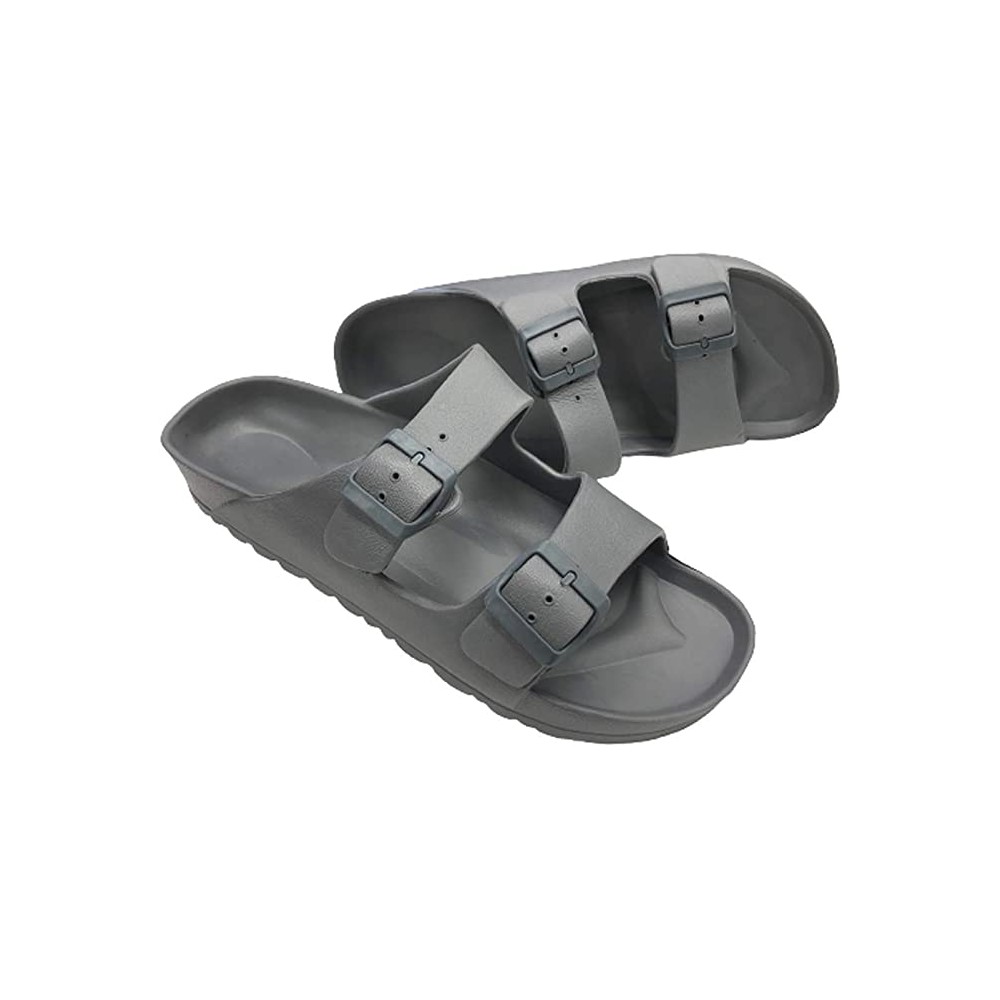 CIABATTE DI GOMMA UOMO CON DUE FIBBIE RAGAZZI DA MARE PISCINA CASA | eBay