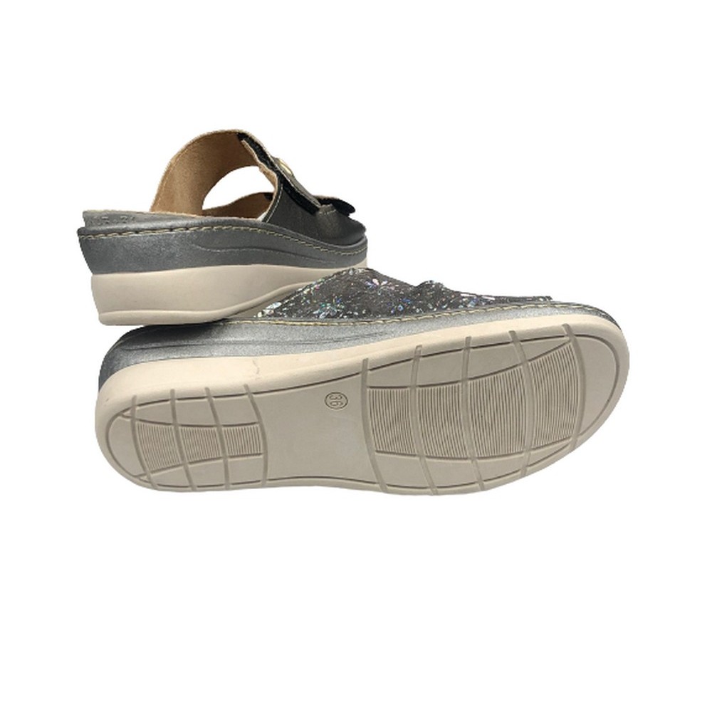 Ciabatte Donna 3ROSE In Pelle - Plantare Estraibile E Doppia Fascia - Foto 11