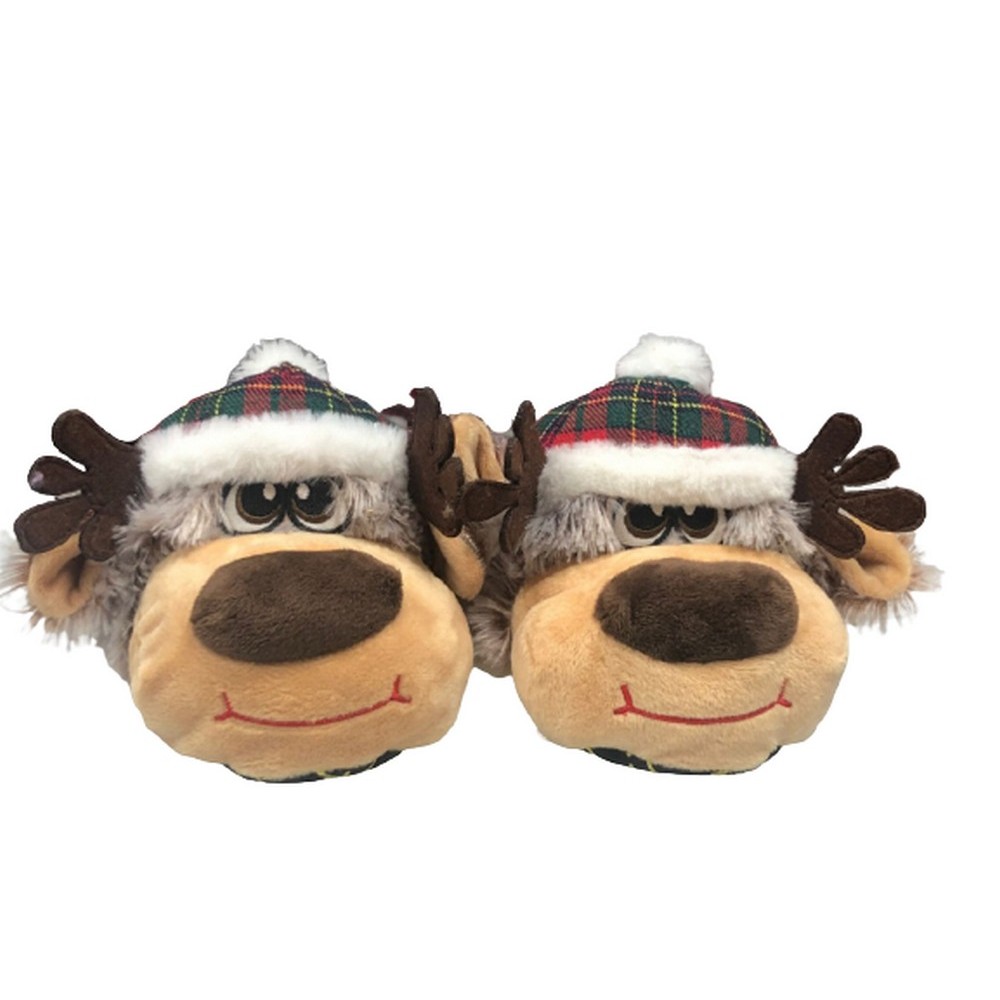 Pantofole Natalizie Babbo Natale Spot On Da Donna - Slip-on Flat - Nuove In Scatola