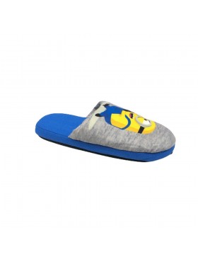 Minions Pantofole In Peluche Antiscivolo - Cattivissimo Me, Grigie O Nere, Per Bambini