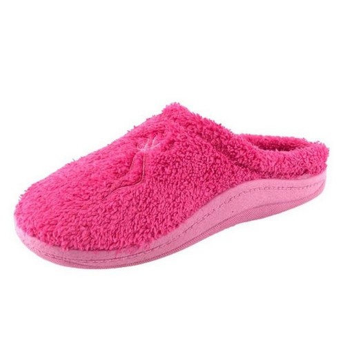 Pantofole da donna chiuse in pelle con plateau e